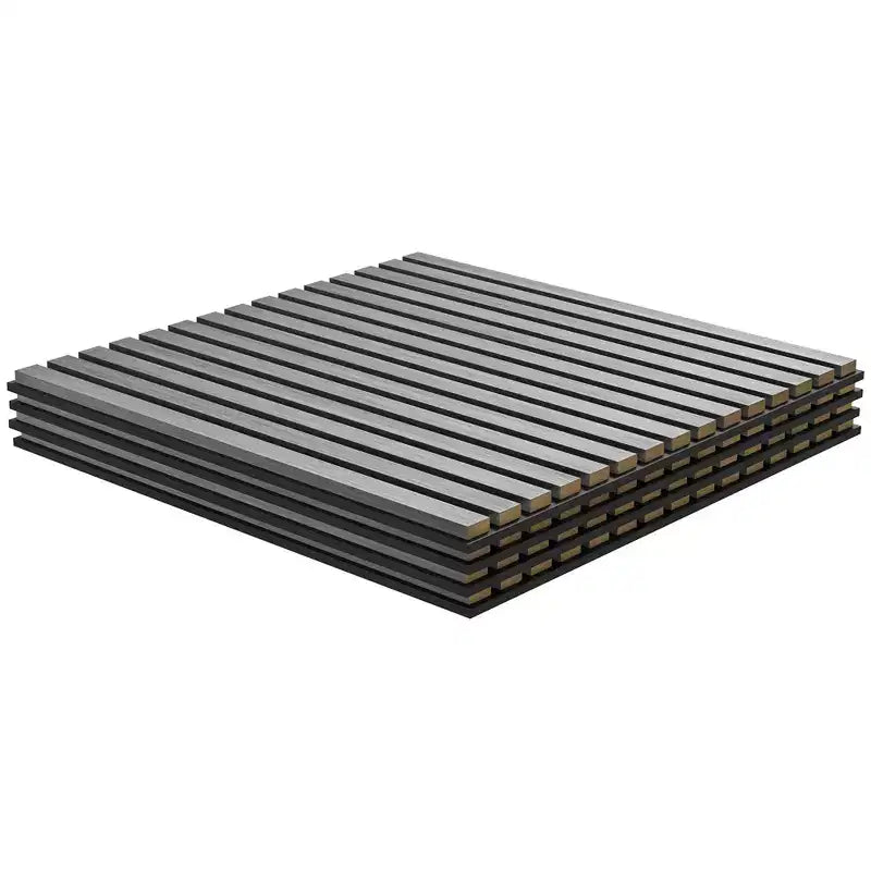 24x24 Wood Panels for Wall, 4 Pack Acoustic Panels, Sound Absorbing Slat Wall For Interior Wall Decor, Home