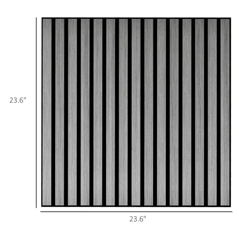 24x24 Wood Panels for Wall, 4 Pack Acoustic Panels, Sound Absorbing Slat Wall For Interior Wall Decor, Home