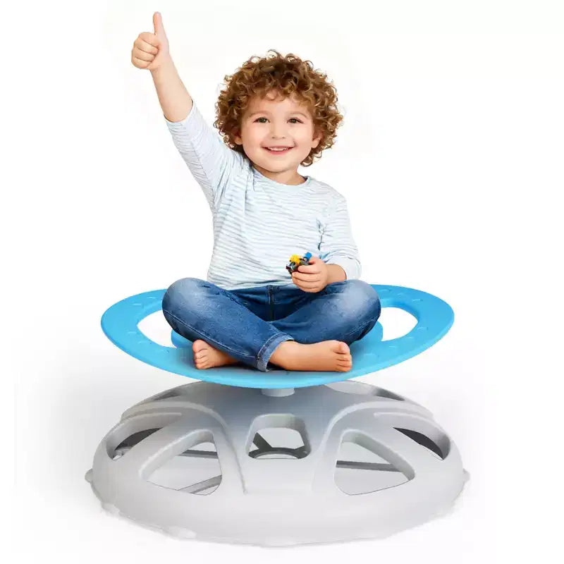 Kids Sensory Swivel Chair, Spinning Chair for Autistic Kids with Safety Handle & Non-Slip Design, Training Body Coordination