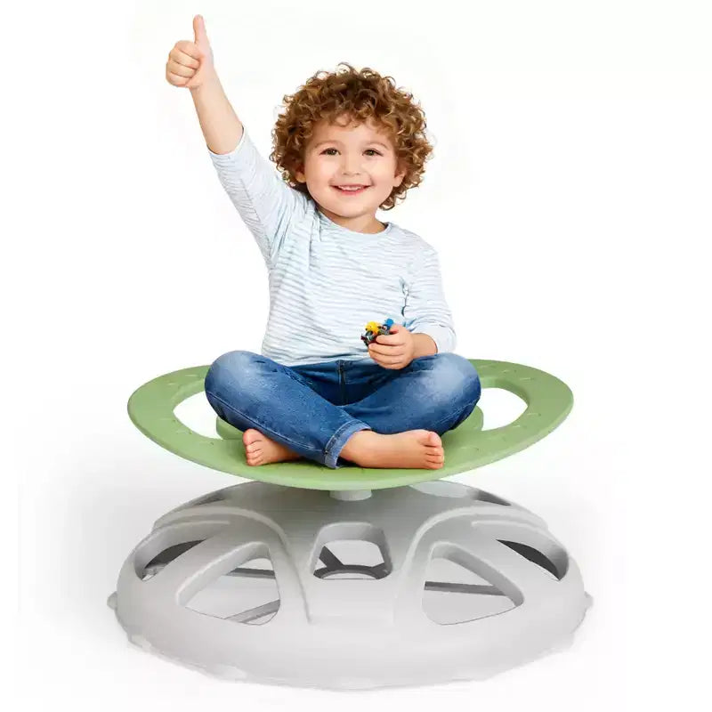 Kids Sensory Swivel Chair, Spinning Chair for Autistic Kids with Safety Handle & Non-Slip Design, Training Body Coordination