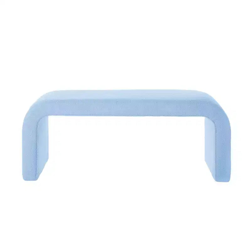 Set of 3 U-Shaped Bench,Sectional Ottoman Bench, Upholstered Ottoman Footrest Stool
