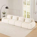 146 Modern Modular Sectional Sofa for Living Room,Flannelette Fabric,Oversized 4-Seater Couch,boneless sofa