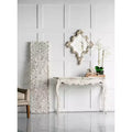 Farmhouse Ornate Wall Mirror, Artistic Home Accent Decor, Vertical/Horizontal Hanging for Living Room, Bedroom, Entryway Decoration