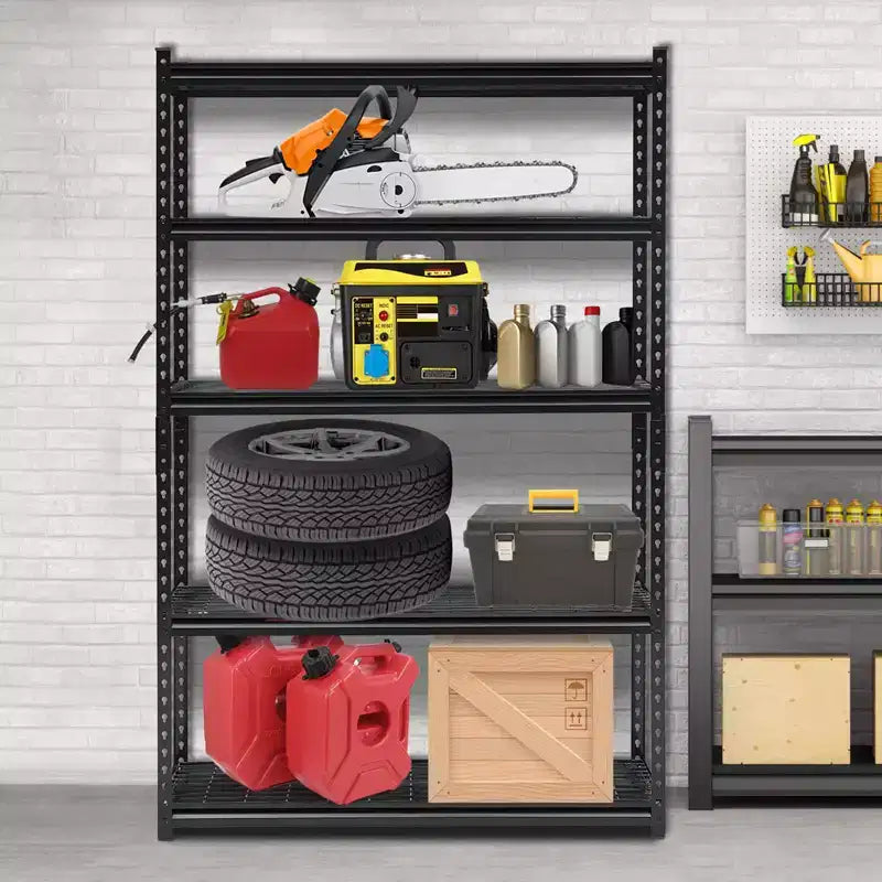 Heavy Duty Garage Shelving Unit 48''L18''W72''H - 2500 LBS Load Capacity Adjustable Metal Storage Shelves, Durable Organizer