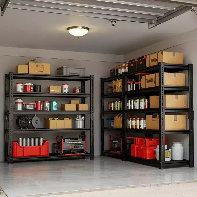 Heavy Duty Garage Shelving Unit 48''L18''W72''H - 2500 LBS Load Capacity Adjustable Metal Storage Shelves, Durable Organizer