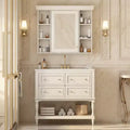 36 Bathroom Vanity Sink Combo, Bathroom Mirror Cabinet with Adjustable Shelf, Bathroom storage Cabinet with Drawers