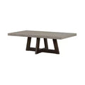 Rectangle Elodie Concrete/Oak Coffee Table Dark Gray - Armen Living