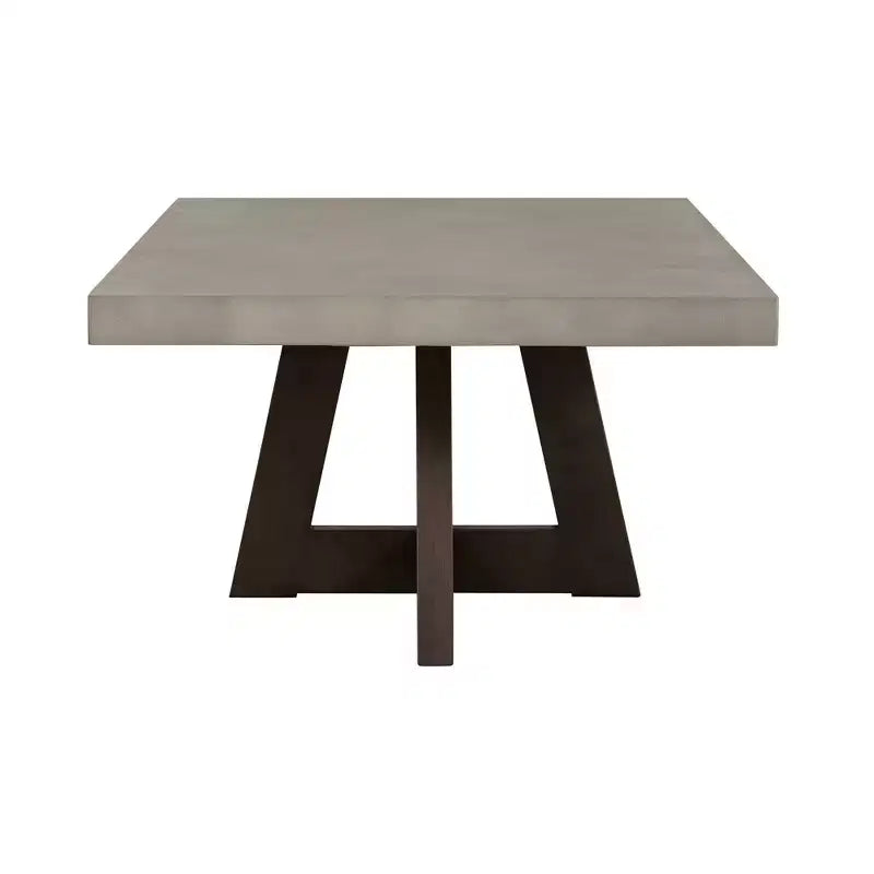 Rectangle Elodie Concrete/Oak Coffee Table Dark Gray