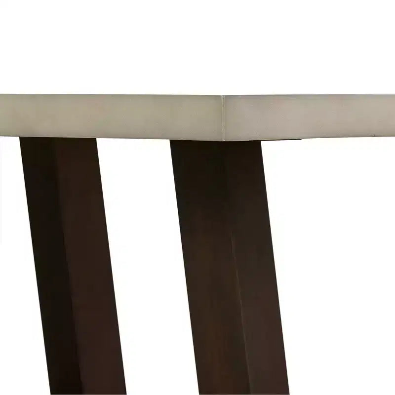 Rectangle Elodie Concrete/Oak Coffee Table Dark Gray