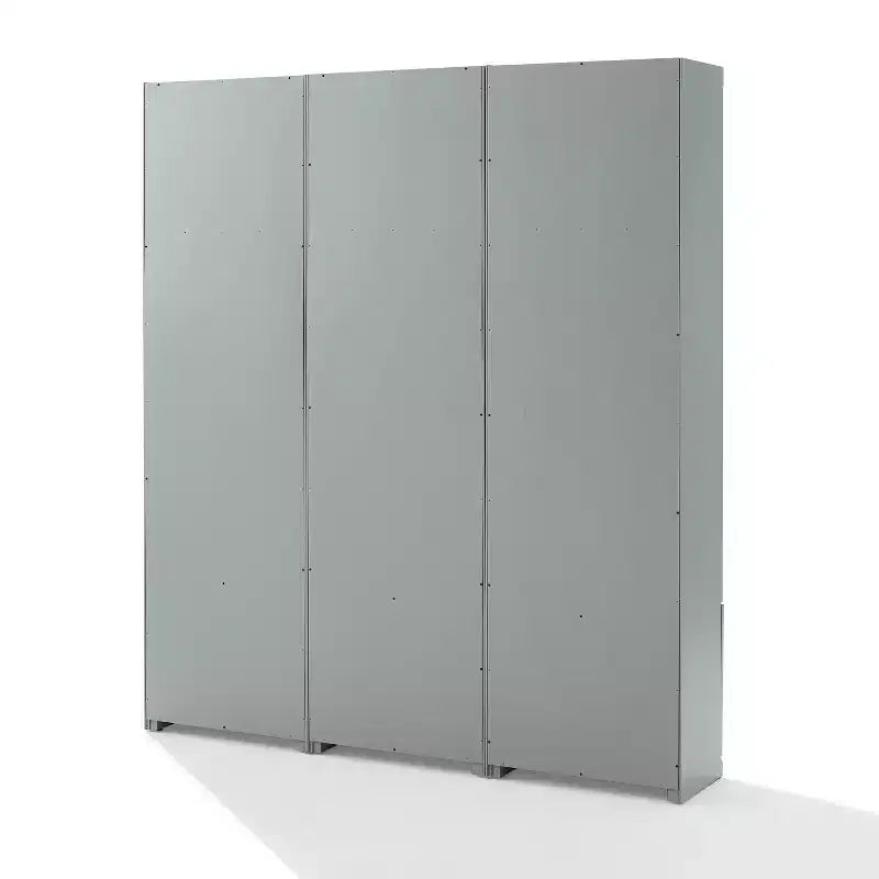 3pc Harper Entryway Set with 3 Pantry Closets Gray