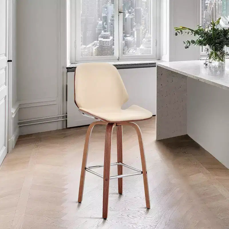 26 Arabela Counter Height Barstool with Leather Seat