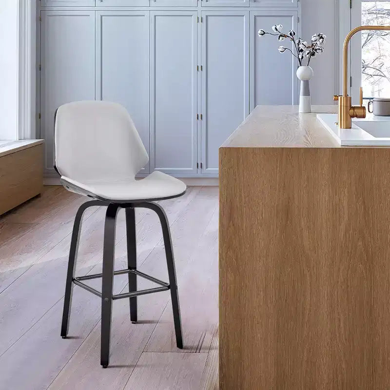26 Arabela Counter Height Barstool with Leather Seat