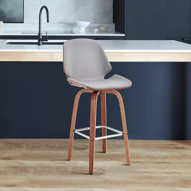 26 Arabela Counter Height Barstool with Leather Seat