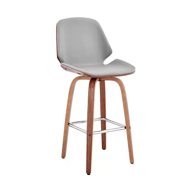 26 Arabela Counter Height Barstool with Leather Seat - Armen Living