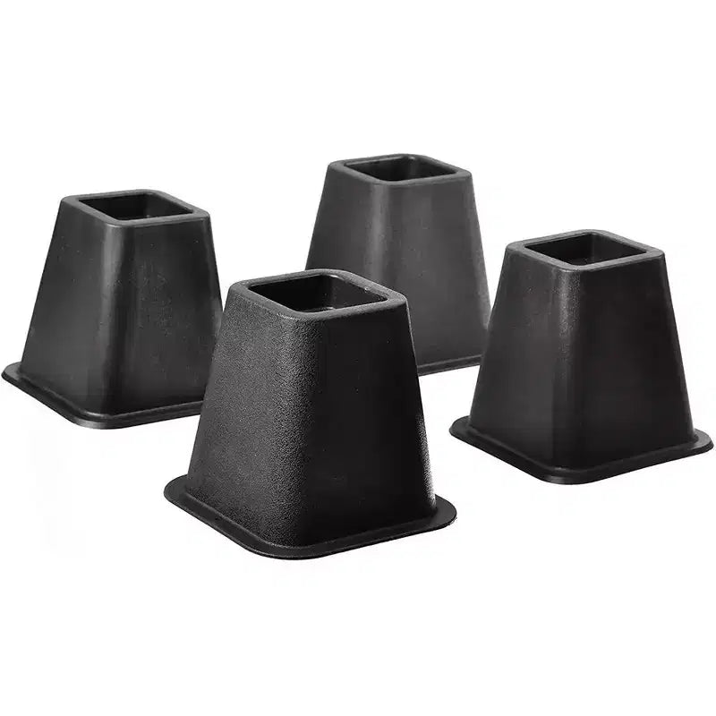 5 to 6-inch Super Quality Bed and Furniture Risers 4-pack in Black - Homeitusa
