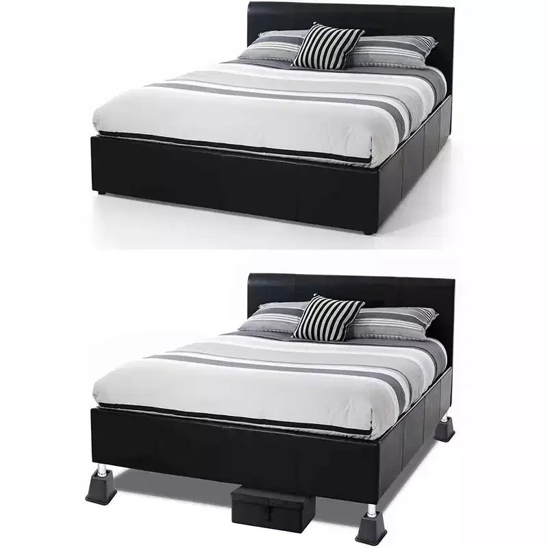 5 to 6-inch Super Quality Bed and Furniture Risers 4-pack in Black
